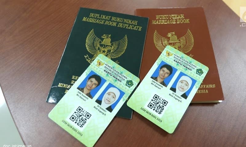 Kemenag Mulai Berikan Kartu Nikah Untuk Pasangan Pengantin