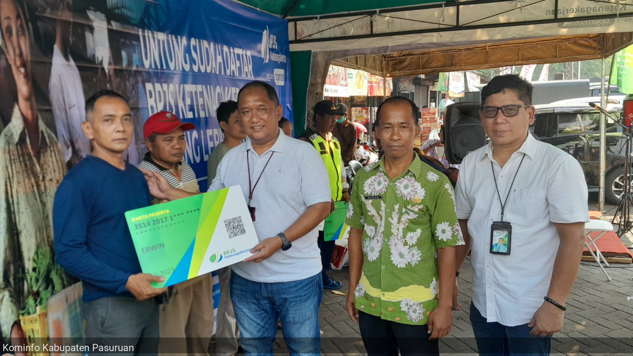 BPJS Ketenagakerjaan Cabang Pasuruan Gelar Aktivasi Pasar Edukasi dan Sosialisasi Program BPJS Ketengakerjaan di Pasar Baru Pandaan
