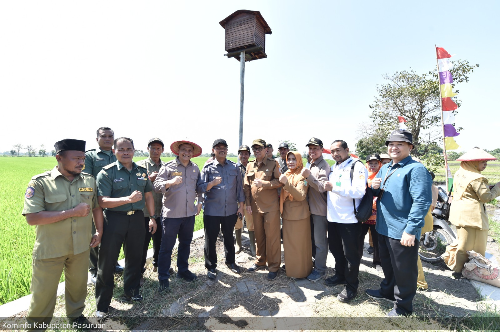 Dirjen Tanaman Pangan Kementan Kunjungi Desa Sambirejo Pasuruan, Ajak Petani Bangun Rumah Burung Hantu