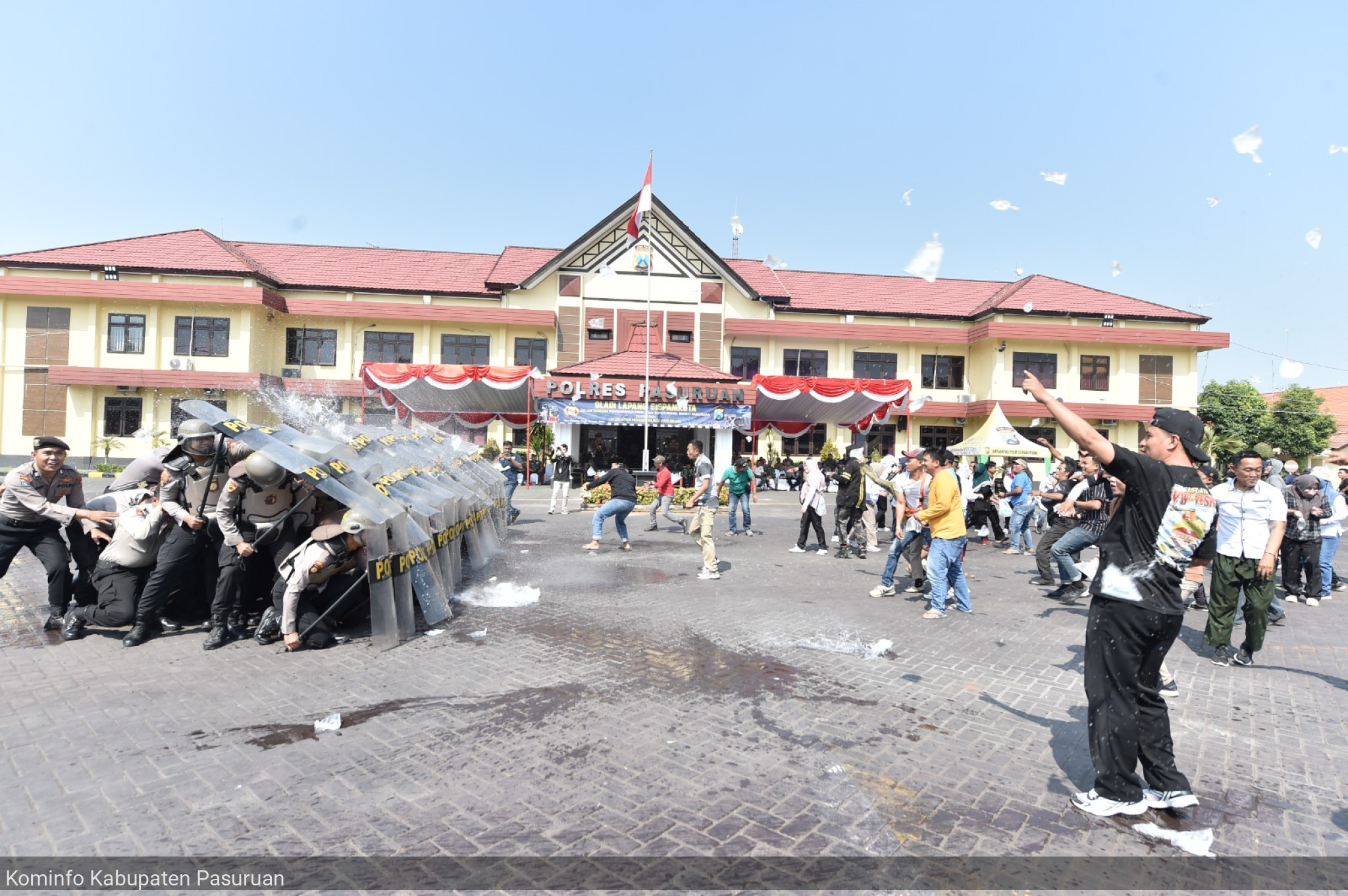 Pastikan Pilkada Serentak 2024 Berjalan Kondusif, Polres Pasuruan Gelar Sispamkota