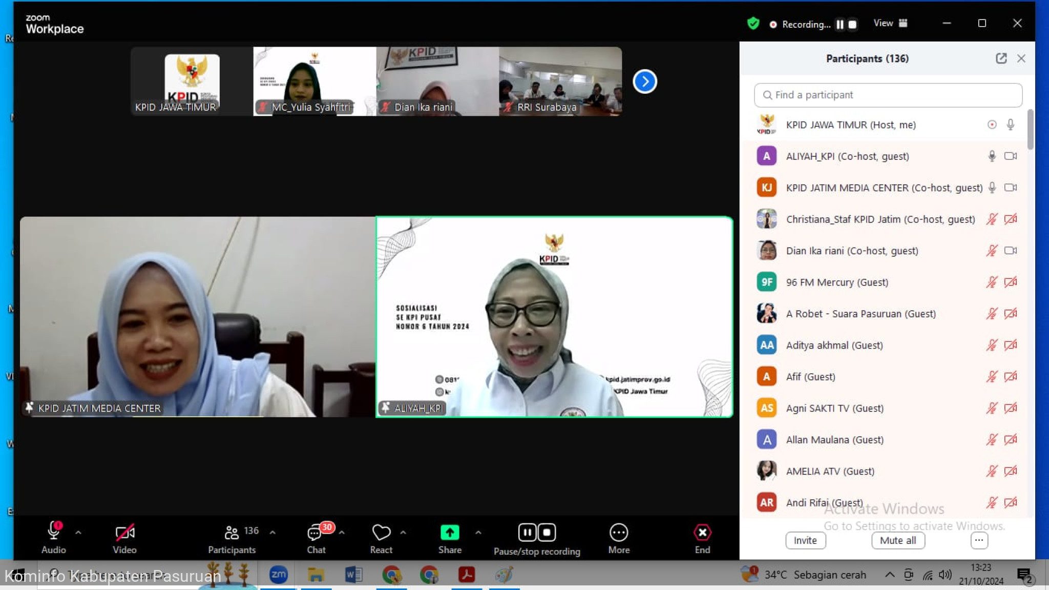 Sukseskan Pilkada Serentak, KPID Jatim Dorong Lembaga Penyiaran Bersifat Objektif