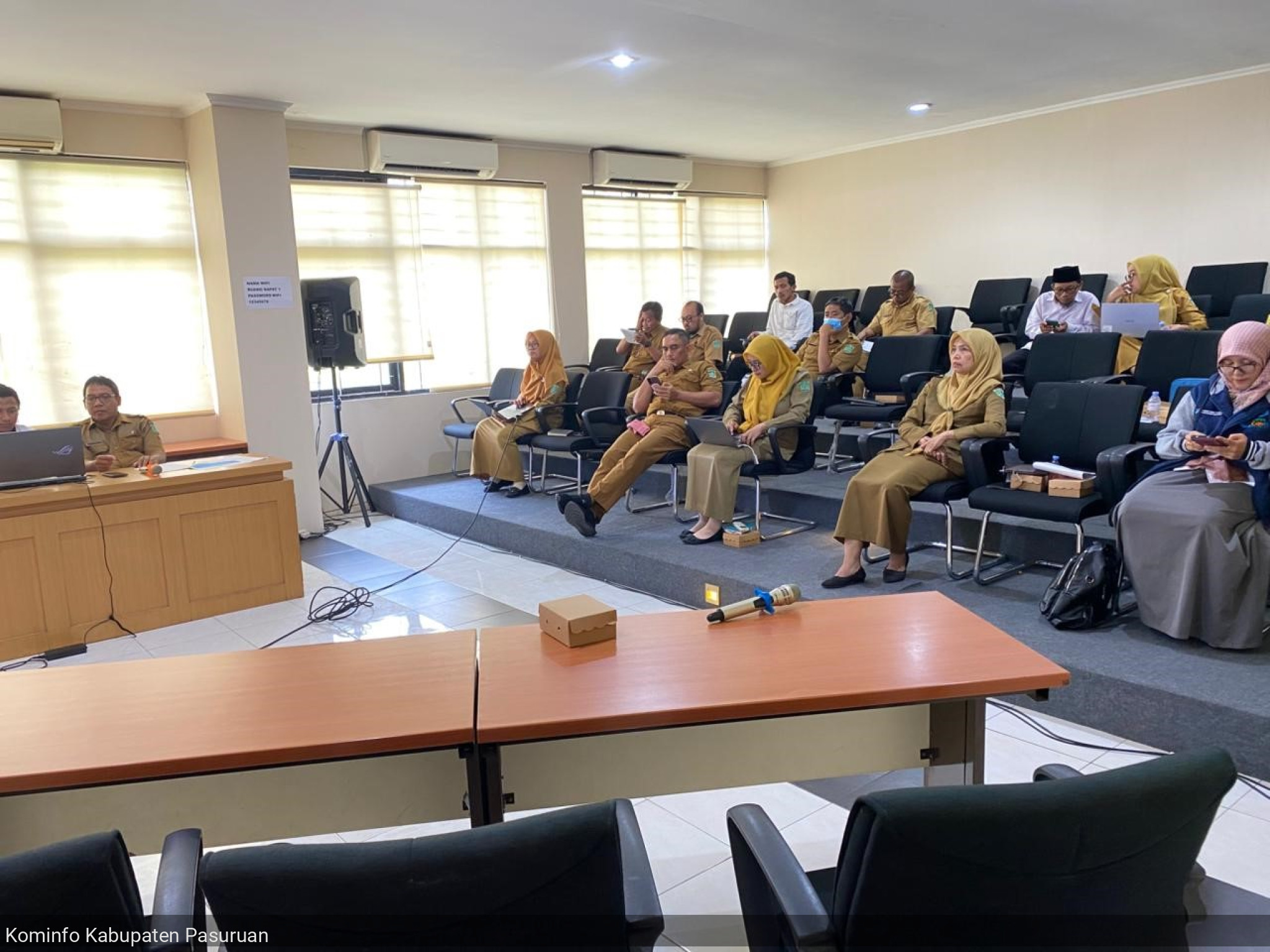 Rakor Pedoman Berbagi Pakai DTSEN Oleh Dinas Komunikasi dan Informatika Kabupaten Pasuruan