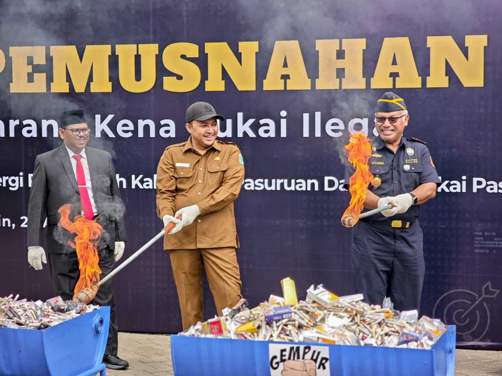 Pemusnahan Barang Kena Cukai Ilegal