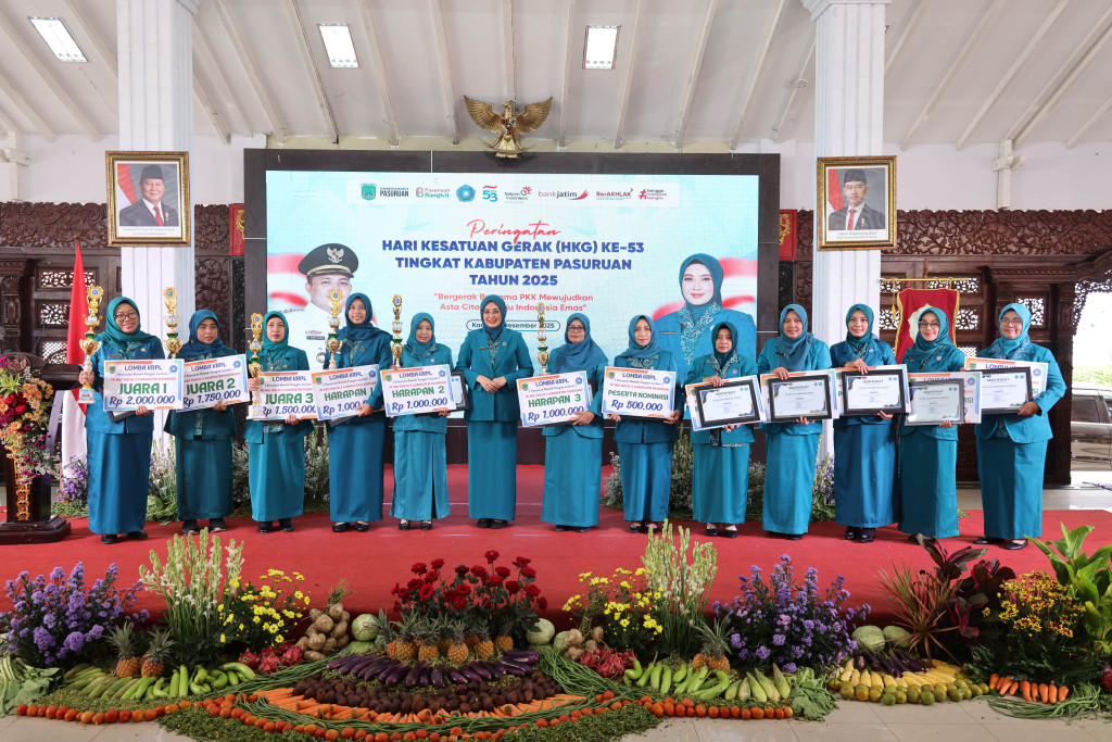 Peringatan Hari Kesatuan Gerak (HKG) PKK Ke 53 Kabupaten Pasuruan