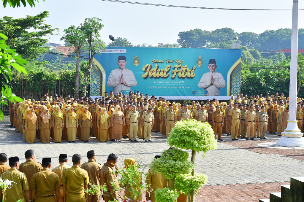 Apel Pagi Bersama di Halaman Gedung Bupati Pasuruan
