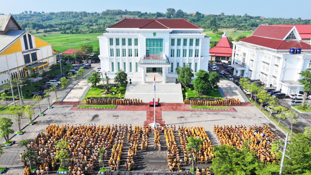 Apel Pagi Bersama di Halaman Gedung Bupati Pasuruan