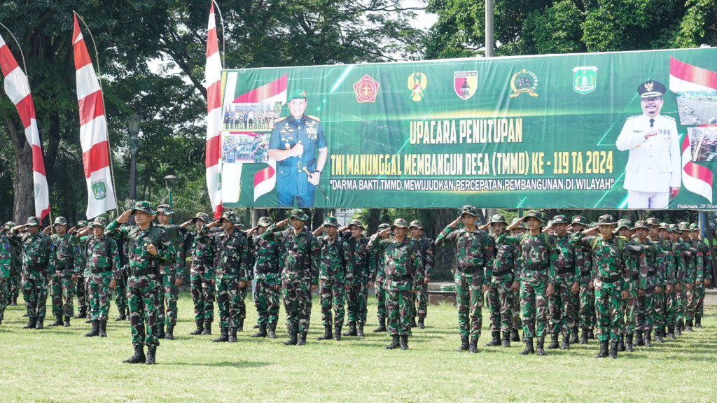 Upacara Penutupan TMMD ke -119 Tahun 2024